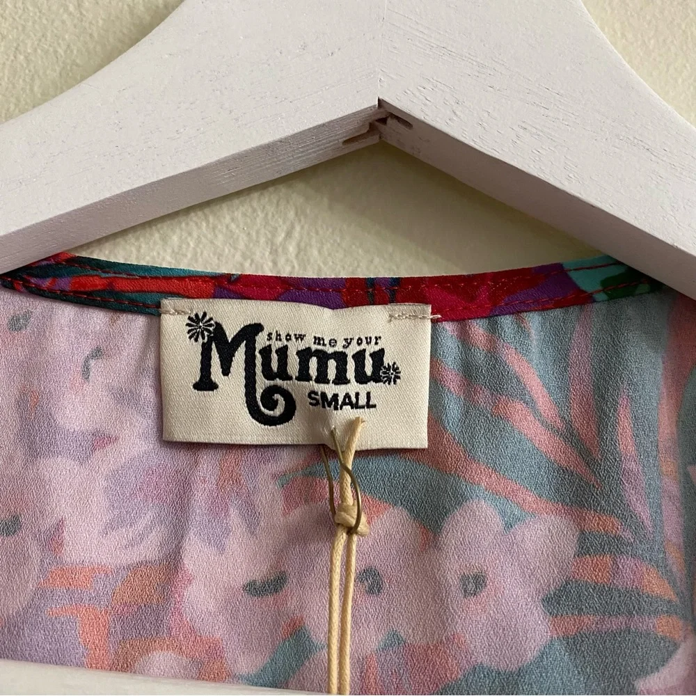Show Me Your MuMu Pink Tropical Floral Crop and Shorts Set